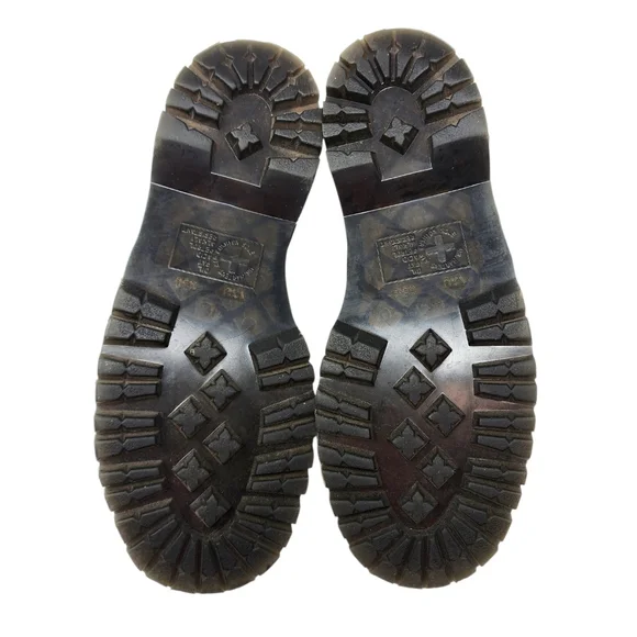 Dr.Martens Holly Platform Oxford In Black Patent Leather Size 9 - Picture 13 of 16